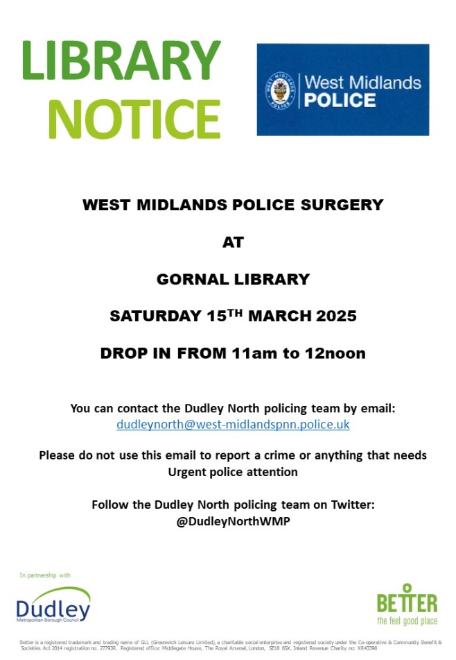 Gornal Library - Police Surgery